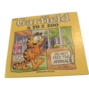 Garfield A to Z Zoo Small‎ Paperback Book Jim Davis Random House 1984